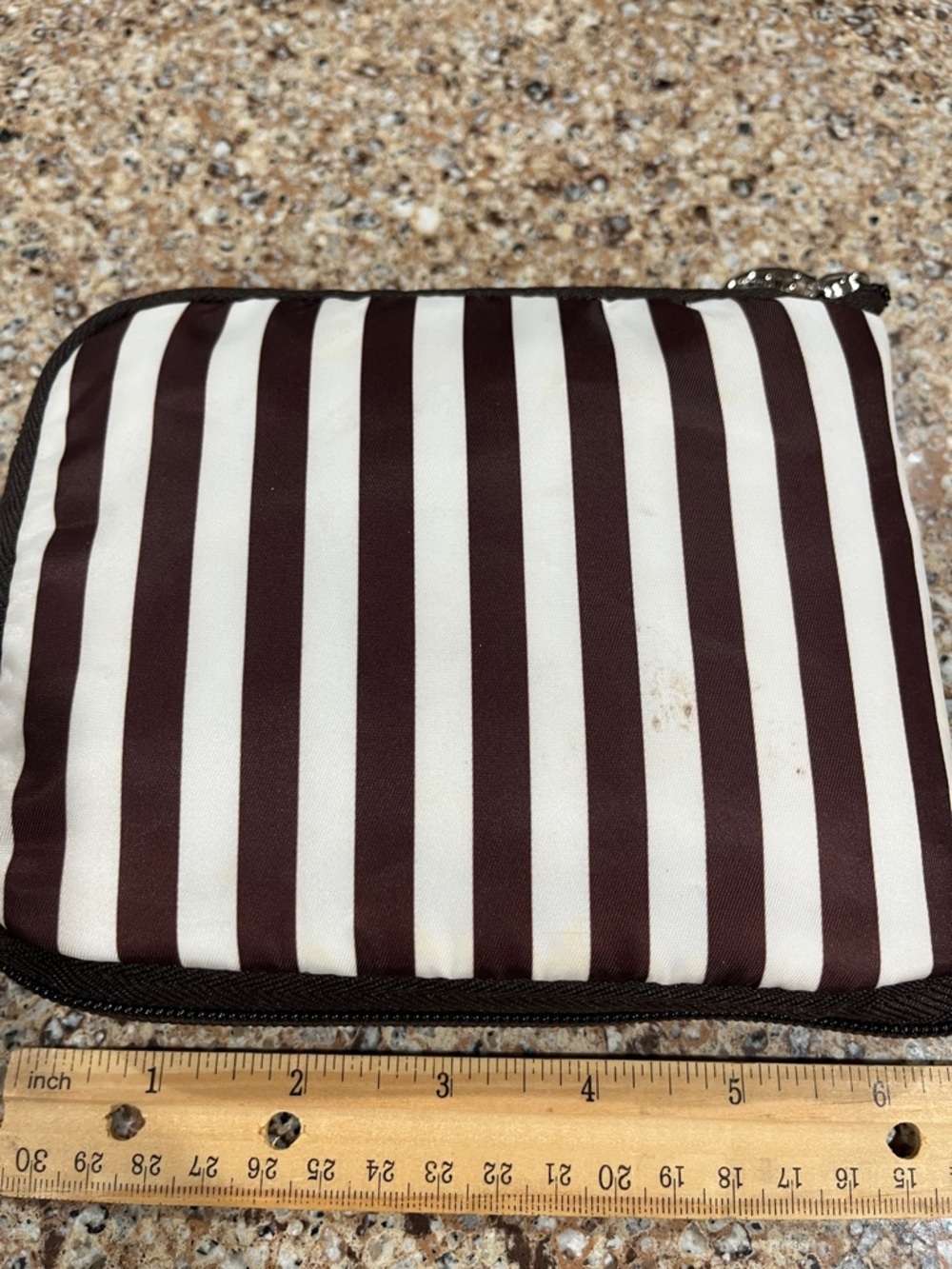 Henri Bendel Striped Brown & White Women’s Shoulder Bag - Picture 8 of 8